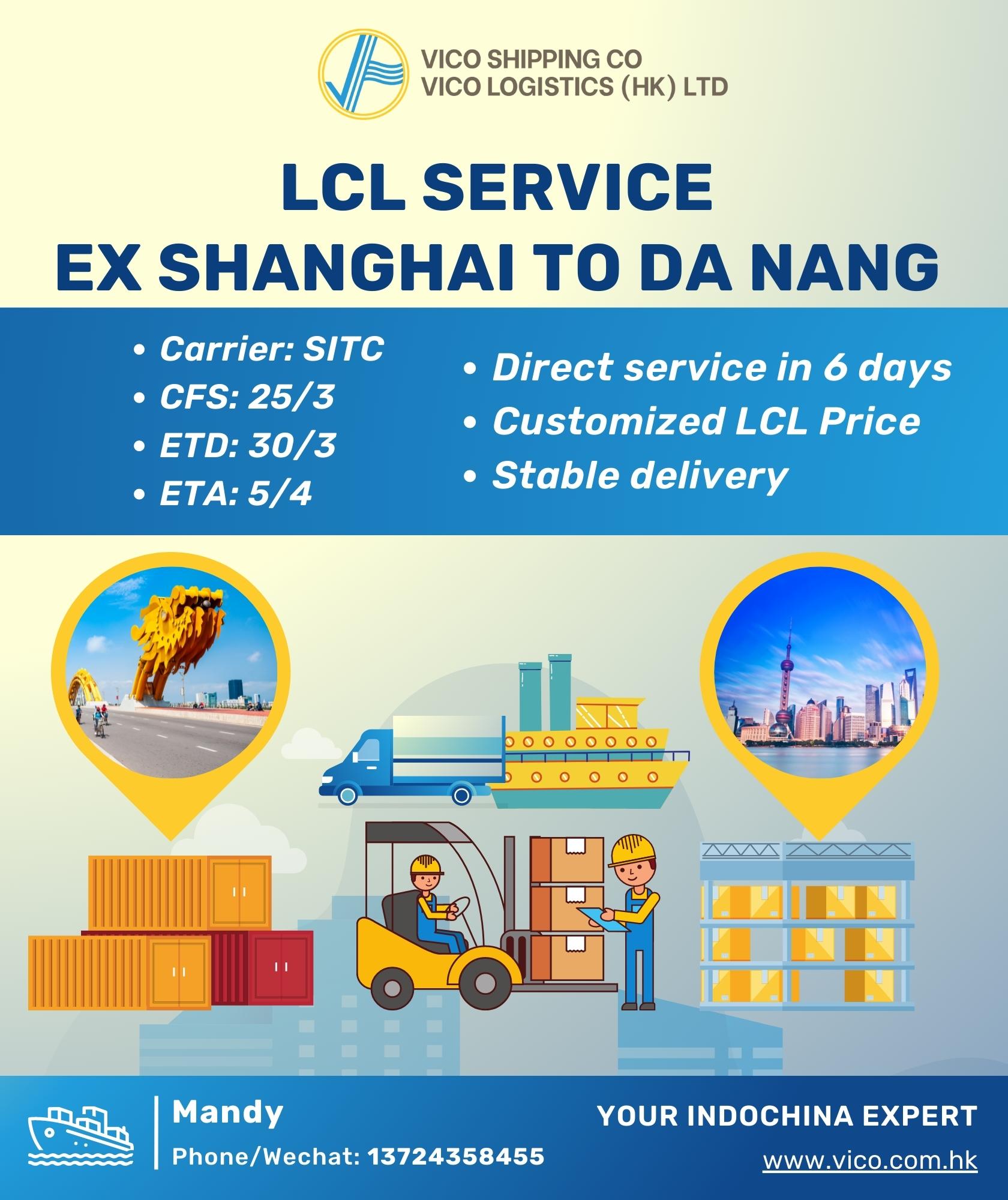 LCL Freight Forwarder - VICO Logistics
